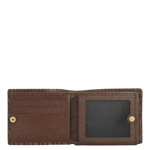 Image of Da Milano Leather Mens Wallet | RFID Slim Bifold Wallet with Card Slots & Cash Compartment - Brown (10176C)