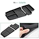[2 Stück] GAFAT Kompatibel mit Neu BMW X1 U11 iX1 / X2 U10 iX2 2023 2024 2025 Mittelkonsole Aufbewahrungsbox, Neu X1 2023 Organizer Tray Unten die Mittelkonsole, TPE-Weichgummi, X1 U11 Zubehör