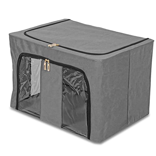 Caixa Organizadora Closet Armário Guarda Roupa Edredom Toalha 91 Litros