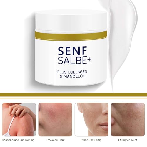 TINGTING Aktiv Senfsalbe Plus, 100g Senfsalbe Gegen Cellulit Senf Salbe Gegen Cellulite Intensive Feuchtigkeitspflege Cellulite Aktiv Senf Creme Cellulite für Oberschenkel Oberarme Bauch
