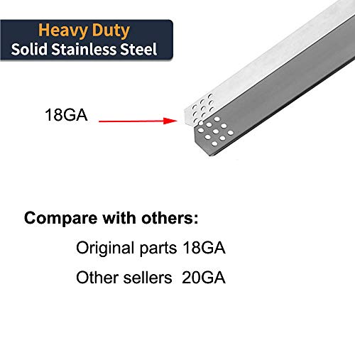 Htanch Sn7371(4-Pack) 14 9/16" Stainless Steel Heat Plate Replacement For Uberhaus 780-0003 Grill Master 720-0697, 720-0737,Nexgrill 720-0783C, 720-0783E 720-0830H 720-0896 720-0896B 720-0898 #TOP2