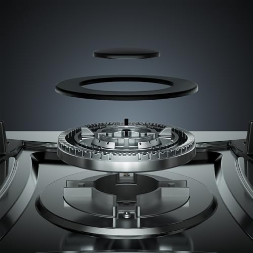 36 inch Drop-in Gas Cooktop with 5 Sealed Burners, Stainless Steel Gas Stovetop, Dishwasher Safe Cast Iron Grates, NG/LPG Convertible, 38K BTU by COOKTOP - Image 5