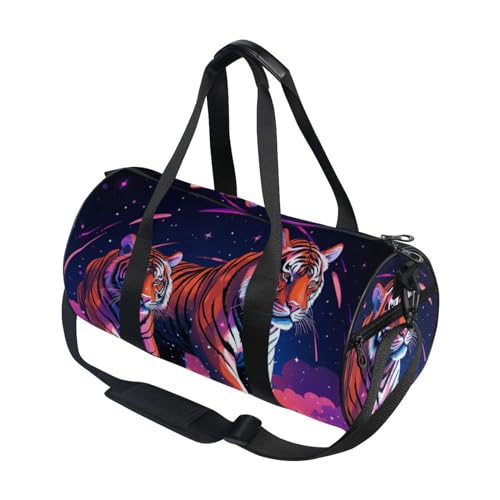 Generic Gym Bags for Men Women, Travel Duffle Bag, Lightweight Weekender Duffel Bag, Workout Duffle Sports Bag for Travel Yoga, Tiger (5), YYGYM23HIH499