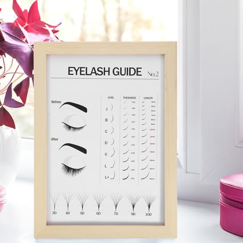 Guide extension de cils tableau de décoration pour art de bureau - 7