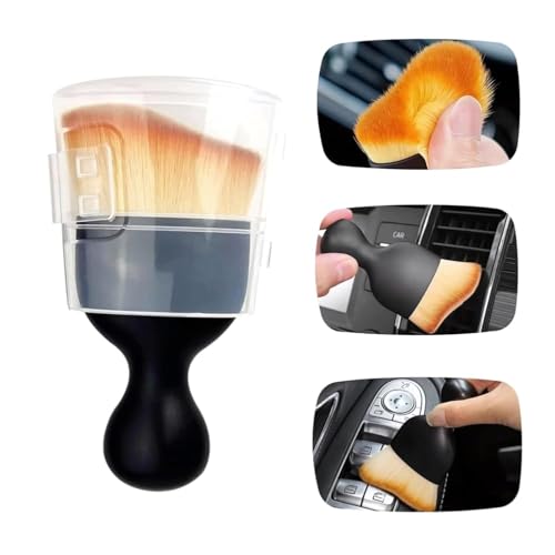 Image of NAREVAL Car Interior Dust Brush Soft Bristle Cleaning Brush,Car Accessories Car Detailing Brush Dusting Tool for Air Conditioner Vents, Scratch Free Brush, Car Duster (Small Soft Brush N1)