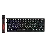 EPOMAKER AULA WIN60 HE 60% Tastiera Magnetica Cablata con Azionamento Regolabile, Frequenza di Polling di 8000Hz, Interruttori a Effetto Hall, hot-swap, per Giochi FPS (Nero)