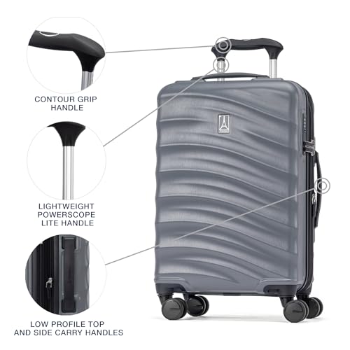 Image of Travelpro Maxlite Air V2 Hardside Expandable Carry on Luggage, 8 Spinner Wheels, Lightweight Hard Shell Suitcase, TSA lock, Shadow Grey, Compact Carry On 19-Inch