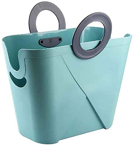 Gaojian Portable Panier à Linge, Panier à Linge Plastique Rangement des vêtements Souples Lavage Sac de Rangement Bins Organisateur,Bleu Cover
