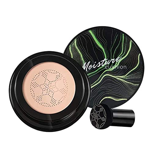 Protección Solar con Estilo: Clio Kill Cover Mesh Glow Cushion SPF 50 BB Cream Mushroom Head Air Cushion Grzyb Poduszka Powietrzna krem + gąbka grzybiczna BB/CC Cream Air Cushion Foundation Compact Cover Moist Makeup (Color Natural)