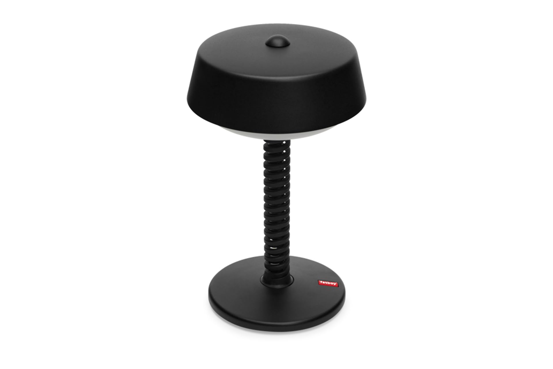 Fatboy Bellboy LED Tischlampe - Dimmbare Nachttischlampe mit Ladefunktion - Tischlampe Kabellos - Akku für 9 bis 90 Stunden - 2700K Leselampe - Indoor Outdoor Tischleuchte - 30cm Höhe - Anthrazit