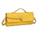 Womens Fashion Leather Clutch Bag Crocodile Print Evening Handbag Crossbody Tote Bag Yellow