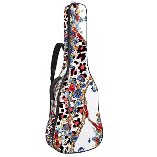 Sac guitare acoustique imperméable 42.9 pouces anti-pluie avec rangements