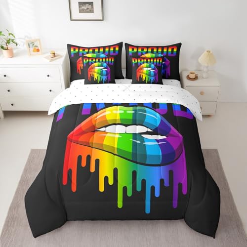 Pride Essentials Solid Rainbow Comforter