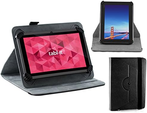 Navitech Black FauNextbook Ares 7" Leather Case Cover with 360 Rotational Stand Compatible with The Nextbook Ares 7" image 4