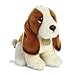 Aurora, 26371, MiYoni Basset Hound, 35,5 cm, Giocattolo Morbido, Bianco e Marrone, Colore