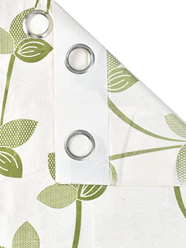 Image of Long Door Heavy Quality Print Curtains 9 Feet Long | High Tenacity Yarn Polyester Curtains | Premium Screens for Home Office | Prada for Living Room Bedroom | (Green, 1pc)