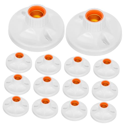 Holibanna 24pcs E27 Screw Lamp Holders Bulb Socket Replacement Lamp Socket DIY Pendant Light Accessory Safe and Reliable