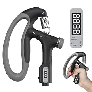 10-100kg Adjustable Hand Grip Strengthener – Grip Strength Trainer with Adjustable Resistance, Non-Slip Gripper for Hand Injury Recovery – Improve Wrist, Finger, Forearm, and Hand Strength
