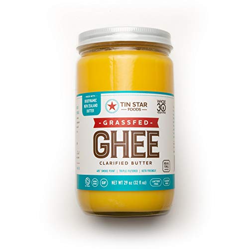 100% Grassfed Ghee by Tin Star Foods (29 OZ): Clarified Butter | Keto