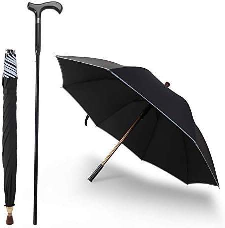 Saiveina 2-in-1 Separable Walking Stick Umbrella, Windproof UV Protection Cane Umbrella