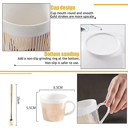 Klsamnm Ceramic Coffee Cups,Mirror Cup And Saucer,Girl Tea Cups And Saucers Sets,Reusable Coffee Cup,Porcelain Coffee Mugs Set,Reflection Coffee Cup,Great For Hot Drinks #TOP2