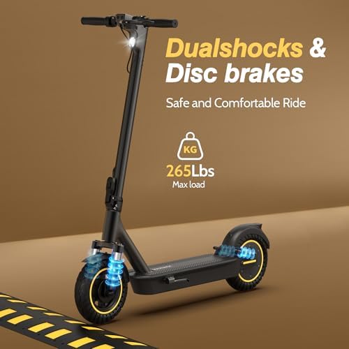 MAXSHOT Electric Scooter for Adults, 8.5/10/14" Tires, 19/22Mph, 350W/500W Motor, 21-28 Miles Range, Folding E-Scooter with Dual Suspension,APP Contro — view 6