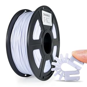 TPU-Filament 1,75 mm, flexibles Filament 3D-Drucker-Filament, weiches TPU-3D-Druck-Filament, Papier weiß 1 kg / 2,2 lbs (Papier weiß)