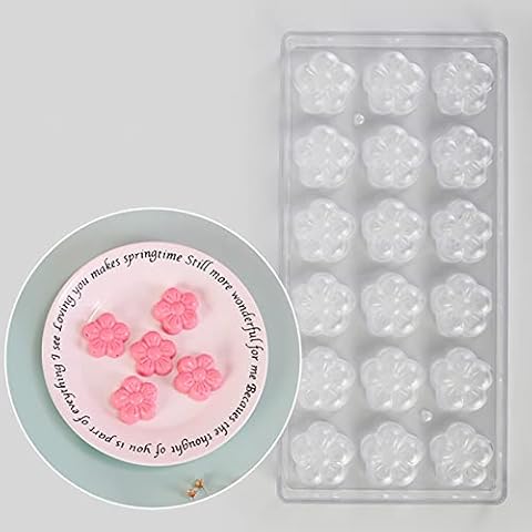 Molde de Chocolate Plástico Transparente para Hacer Chocolate Cover