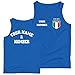 lepni.me Herren Italien Fußball Tank-Top | Ihr Name und Nummer | Fußball-Europameisterschaft oder Fußball-Weltmeisterschaft 2022 Geschenke (XXL Royal-Blue Mehrfarben)