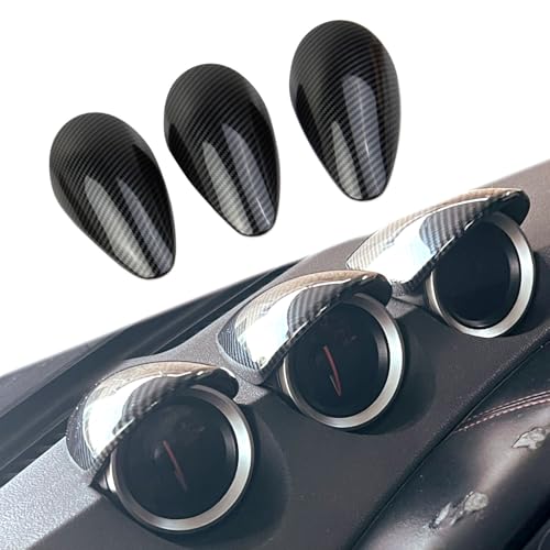 Fewshaw Carbon Fiber Style Center Console Instrument Panel Dashboard Frame Cover Trim Accessories for Nissan 370Z for Z/400Z (Upper Cover)