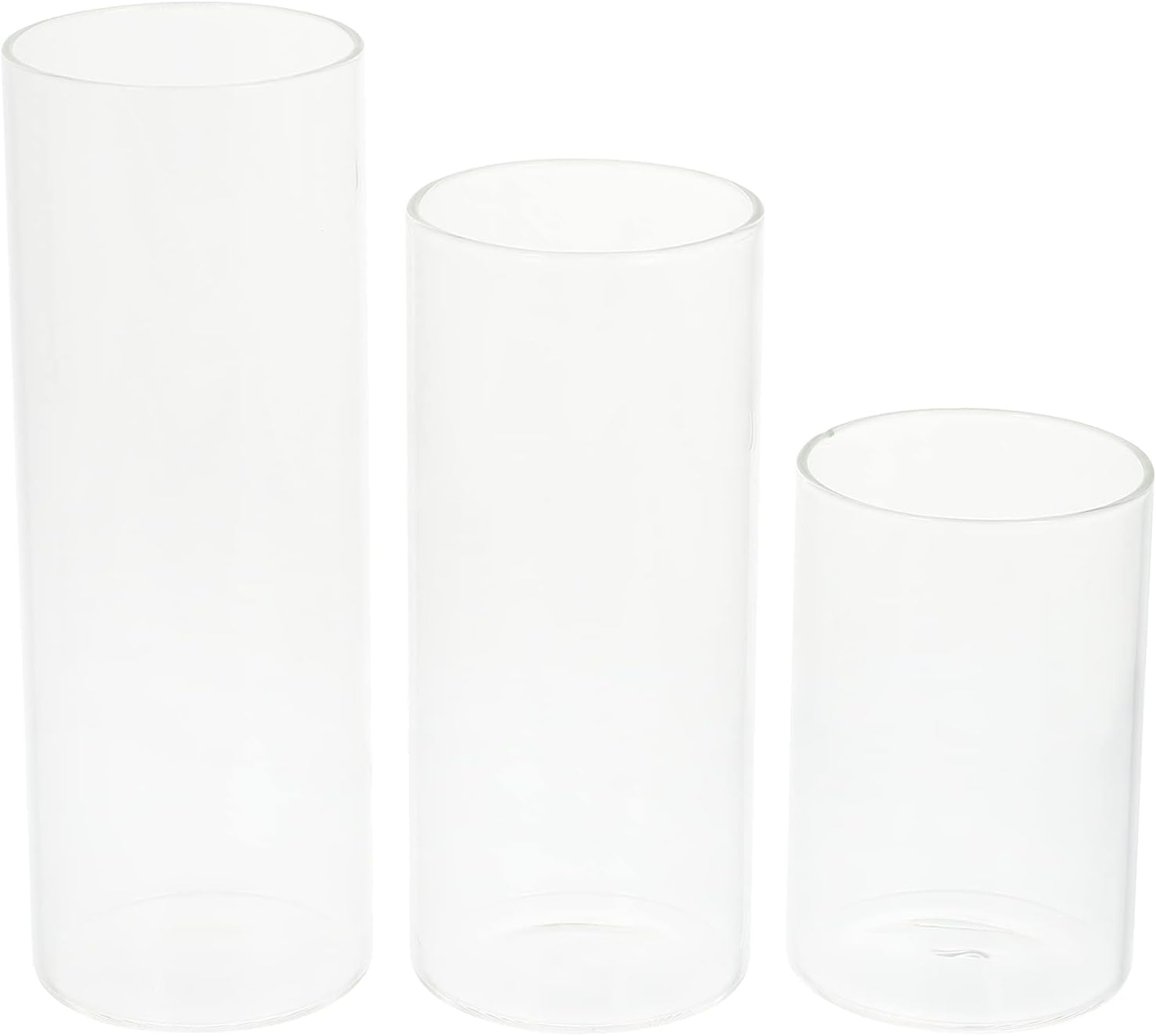 Uonlytech Goldfish Bowl Glass Tealight Holder 3pcs Candle Holder Open