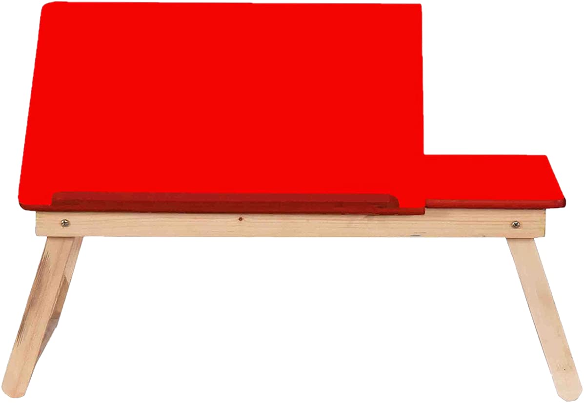 Shree Half Portable Laptop Table| Multipurpose| Space-saving| Study Table| Bed Table| Kid Table| Red Half Laptop Table (B095HWMYTL) Amazon Price History, Amazon Price Tracker