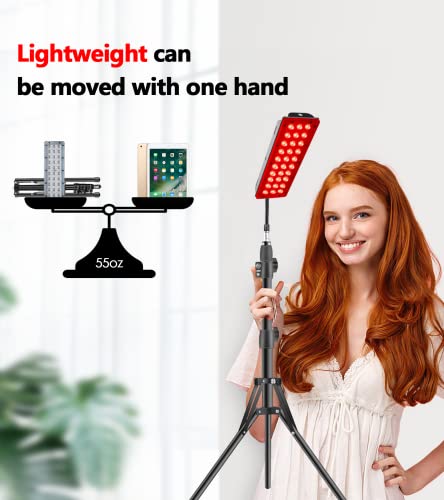 Red Light Therapy Lamp, Infrared Light Therapy With Stand - 660Nm Redlight And 850Nm Near Infrared Light Device For Body Pain Relief Skin Care #TOP7