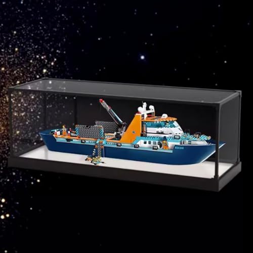 Acrylic Display Clear Collector's Box, Compatible with Lego 60368 Jumbo Wheel Building Block Model Dust Storage Box Display Box (Box Only) (Style 1)