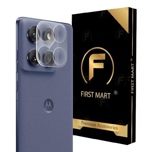 Image of FIRST MART Camera Lens Protector for Motorola Edge 60 Fusion | 9H Tempered Glass, HD Clear, Scratch Resistant, Anti-Fingerprint, Case-Friendly | Crystal Clear, Pack of 1
