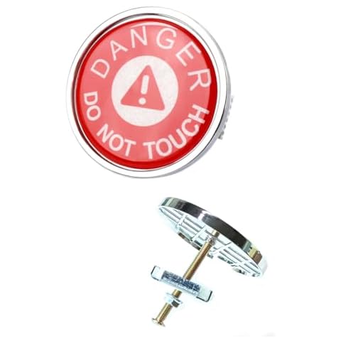 YaaGoo for Mini Front Grill Emblem Badge Metal Logo Decal Sticker Dangerous Style Cover