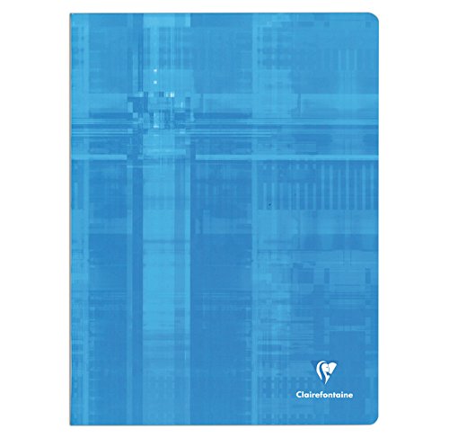 CLAIREFONTAINE Lot de 5 Cahiers piqûre avec Seyès grands carreaux 24 x 32 cm 192 pages Coloris aléatoire