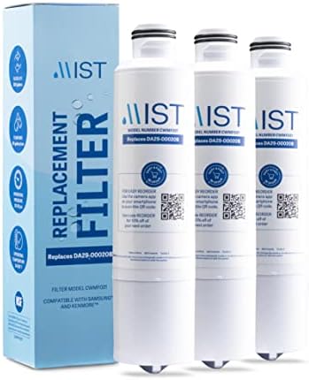 Amazon Com Mist Da29 000b Water Filter Replacement Compatible With Samsung Da29 000b 1 Da29 000b Haf Cin Exp Rf263beaesr Rf28hmedbsr Rf4287hars Rf28jbedbsg Many More Samsung Models 2 Pack Appliances