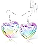 Disco EARRINGS HEAR Boucles d\'oreilles LED - 7 boules disco - Lumière RVB - Projection de lumière - Boucles d\'oreilles pour femme - Rechargeable - Accessoires de boule disco