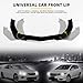 DREAMOTOR Front Bumper Lip Splitter, Car Universal Adjustable Spoiler Car Lip Body Kit, Compatible with Honda Accord Civic Chevrolet Dodge Chevy Camaro Toyota Camry VW MK5 MK6 MK7 Nissan Mazda