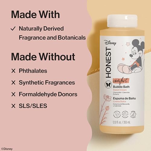 Image of The Honest Company Bubble Bath, Disney's Mickey Mouse Comfort Sweet Cream