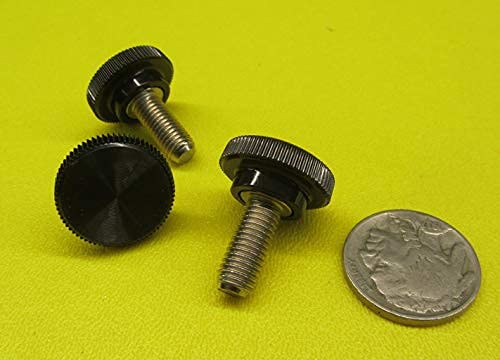 18-8 SS Plastic Head Knurled Thumb Screws FT 1/4-28 x .625" Length, 10 Pack