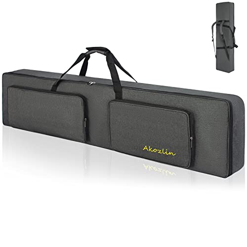 Akozlin 88-Key Padded Keyboard Gig Bag, 54.3”×13.3”×6.3”Portable Waterproof Electric Piano Keyboard Case Bag For Slim 88 Note Keyboard #TOP4