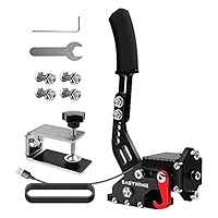 Heayzoki USB Handbrake, Linear Game Handbrake,PC Adjustable Simulate