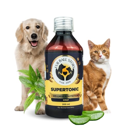 FUR BALL STORY Supertonic Multivitamin Syrup for Dogs & Cats | Pe...