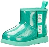 UGG K Classic Clear Mini II Fashion Boot, Tide Pool, 4 US Unisex Big Kid