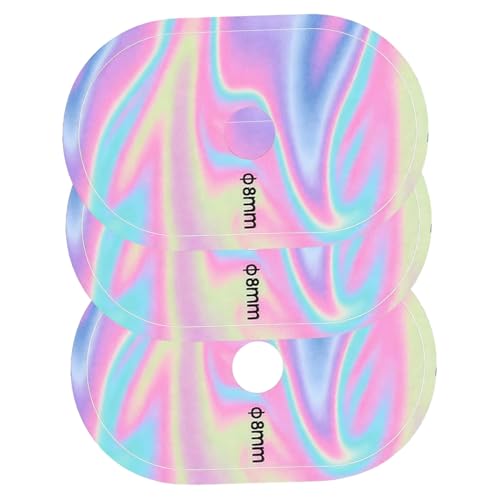 Healvian Adhesivo Protectores para Válvulas de Neumáticos de Bicicleta, 3 Hojas Multi, Pegatinas Universales para Mantenimiento y Reparación