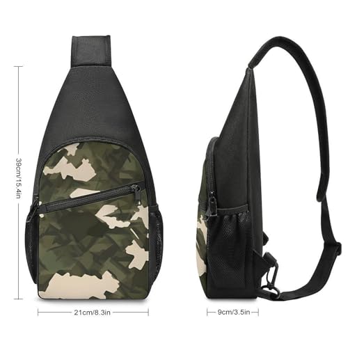 Morrales Sling Camuflaje Liviano para Senderismo y Viaje miniatura 2