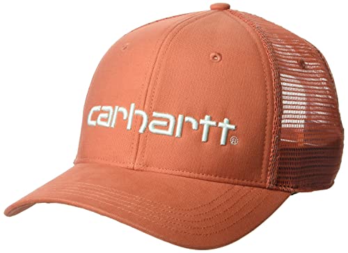 Carhartt Men's Canvas Mesh-Back Logo Graphic Cap #TOP10