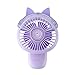 Przenośny wentylator 21,2 * 12,5 * 9,2Cm składany spray mini wentylator nawilżający spray wentylator elektryczny przenośny ręczny mini wentylator fioletowy